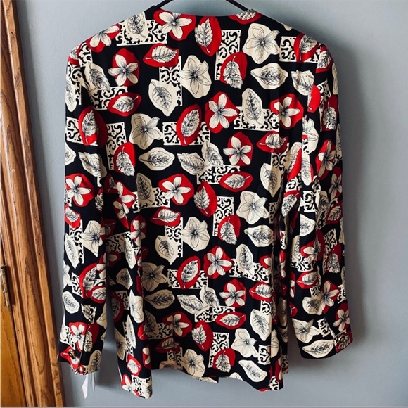 NWT Vintage Doncaster Floral print wool blazer - Picture 3 of 8